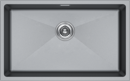 Кухонная мойка Paulmark LUMI 74UNI LU74-GRM 75х45 цвет серый